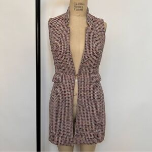 Zara Multicolor Tweed Vest